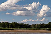 The Burmese shore of the Mekong river in the Golde Triangle area. Northern Thailand.